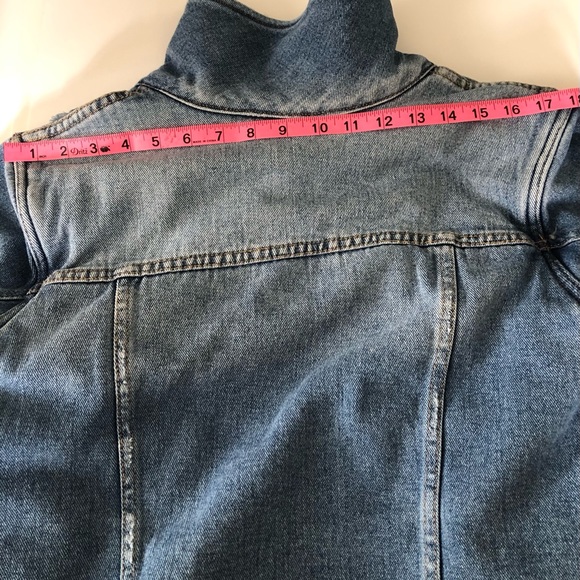 PACSUN DENIM WOMENS LINED FAUX FUR SHERPA JEAN JACKET SMALL WOMENS JEANS - Picture 13 of 16